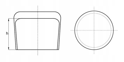10SZT NASADKA NA RURĘ FI 32 ZAŚLEPKA DASZEK SŁUPEK Marka Bäcker