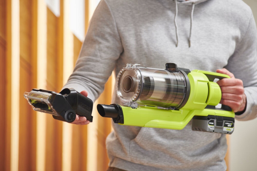 ODKURZACZ PIONOWY KOMPAKTOWY AKUMULATOROWY ODKURZACZ RĘCZNY RYOBI Model RSV18-0