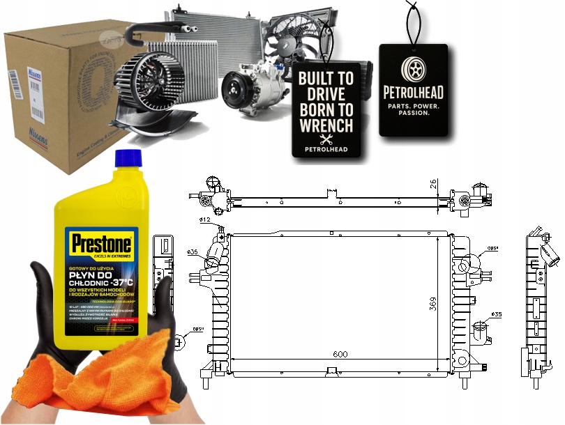 Chladič Motoru Opel Astra H Astra H Classic Ast #Petrolhead Pro+ Kit5