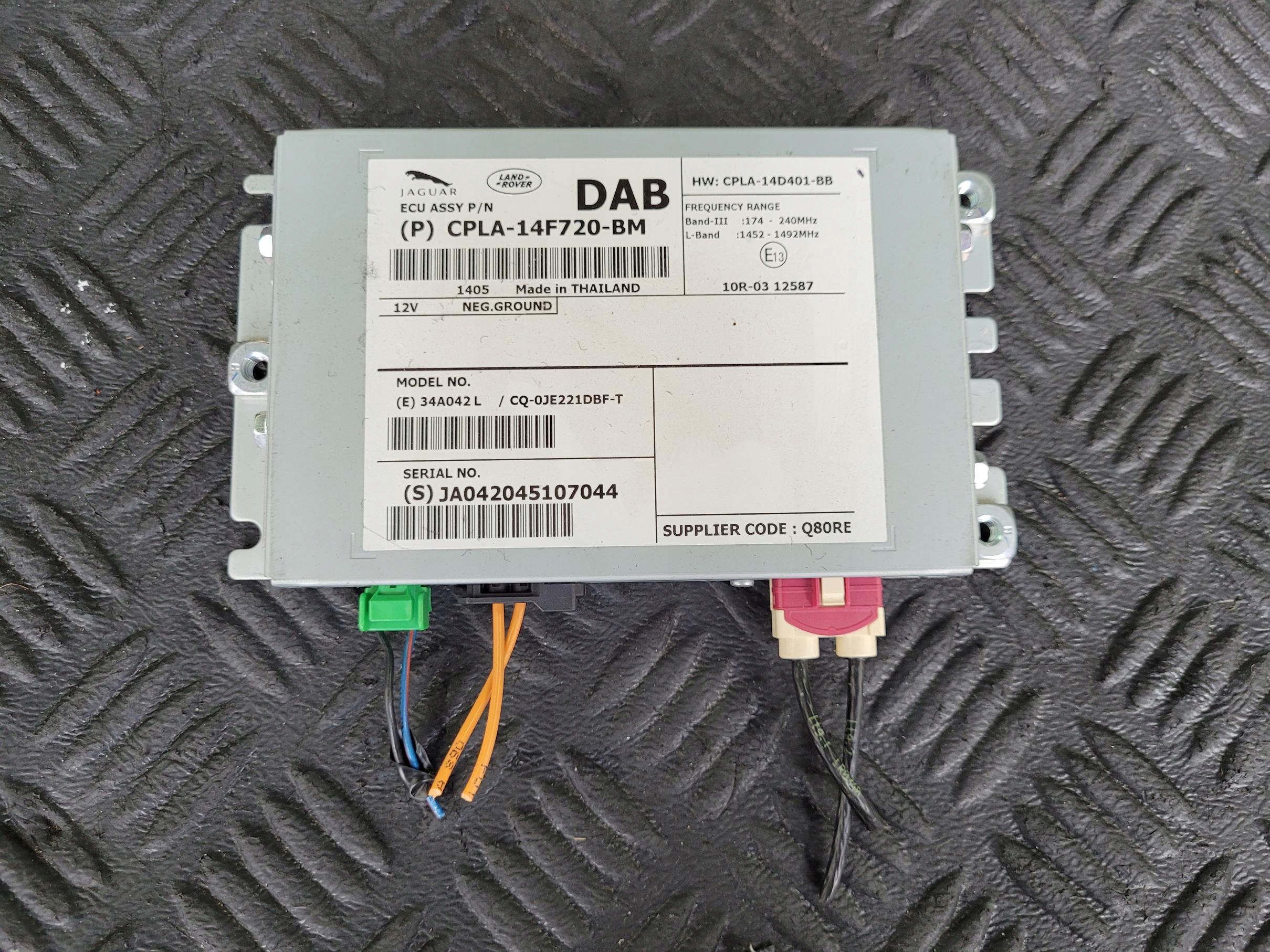 module control unit RADIA DAB CPLA-14F720-BM RANGE ROVER VOGUE L405 3.0 D