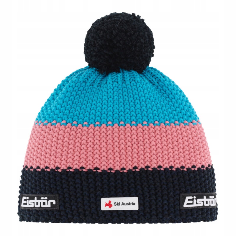 Czapka Dziecięca Eisbar Star Pompon Ska Black Strawberry Azure 71117 450