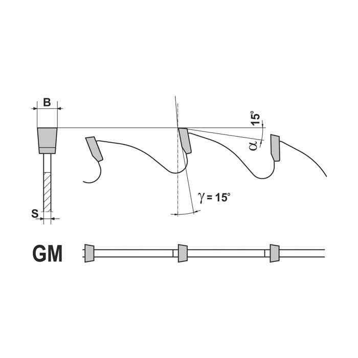 Piła Hm 0125X30X3,0/2,0/12Z Gm Do Rowkowania Drewna Kod producenta PS660-0125-0033