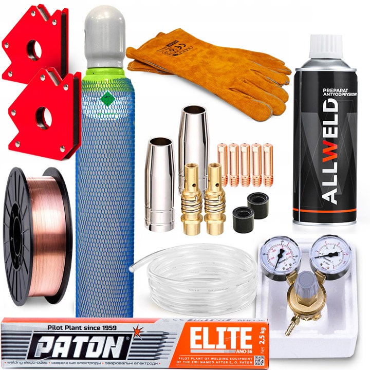 SPAWARKA INWERTEROWA PATON PSI 200 MIG MAG MMA TIG PULS 230V 200A 3W1 IGBT Marka Paton