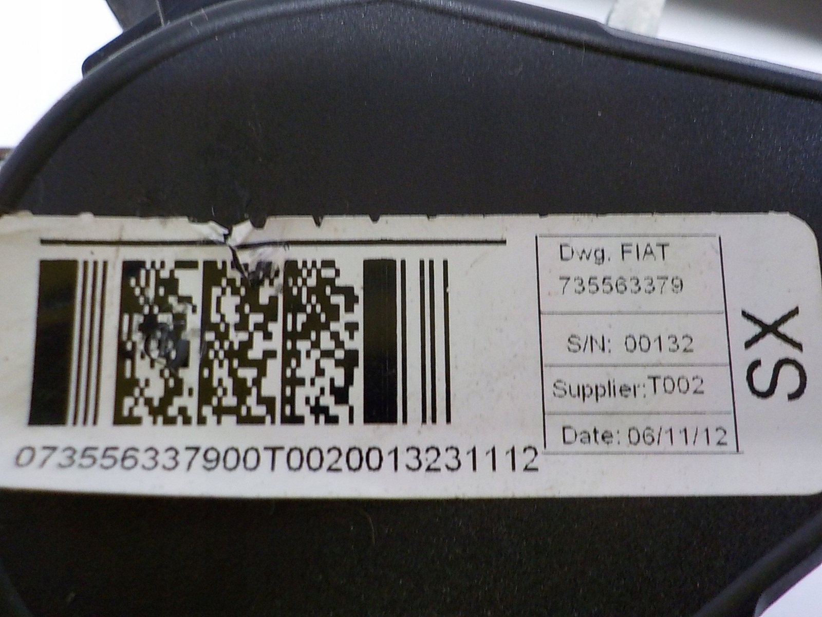 FIAT DOBLO II Gurten Sicherheits links 735563379