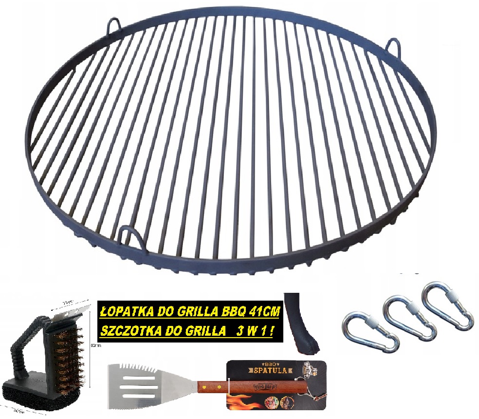 RUSZT POLSKI GRILLA 60CM OKRĄGŁY WISZĄCY TRÓJNÓG