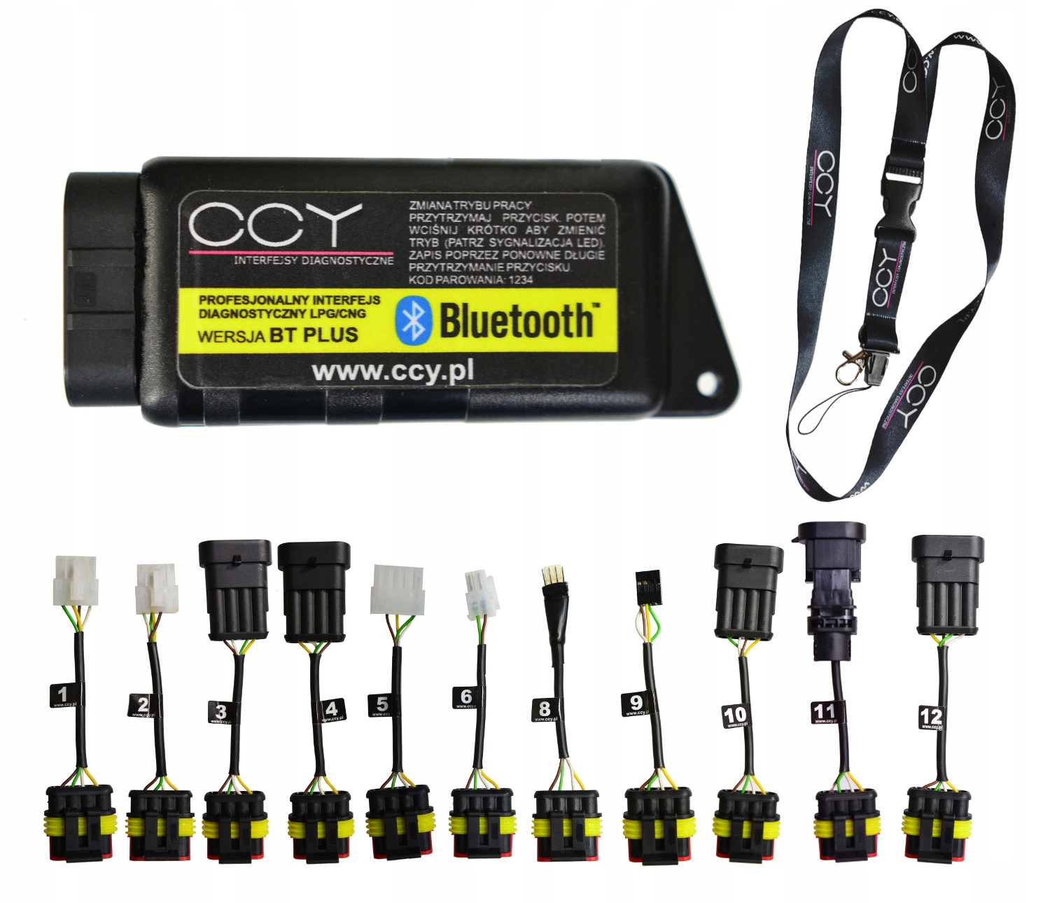 UNIWERSALNY INTERFEJS LPG BLUETOOTH + Adaptery