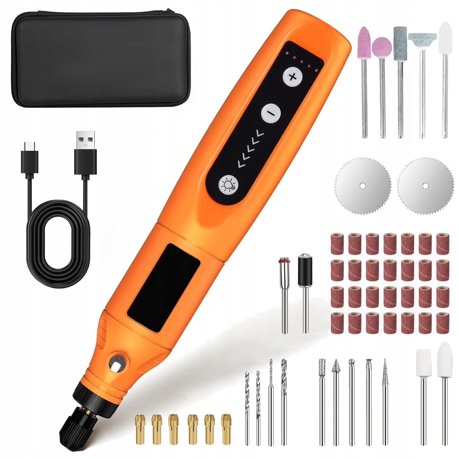 Mini Szlifierka Mała Wiertarka Elektryczna Akumulatorowa Prosta Ręczna