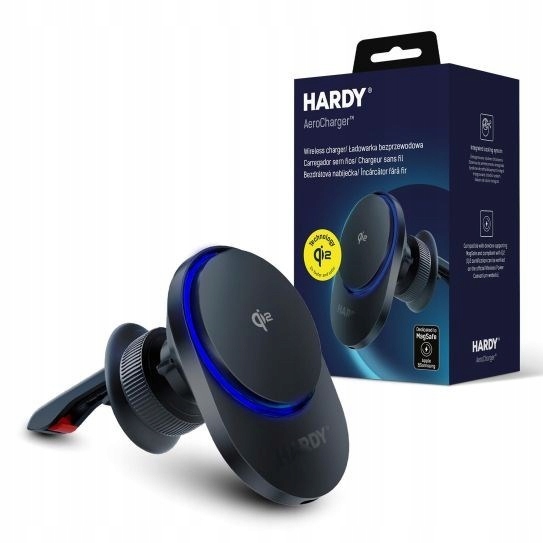 3mk držák do auta Hardy AeroCharger 15W Mpp Qi2 Black 5903108646536
