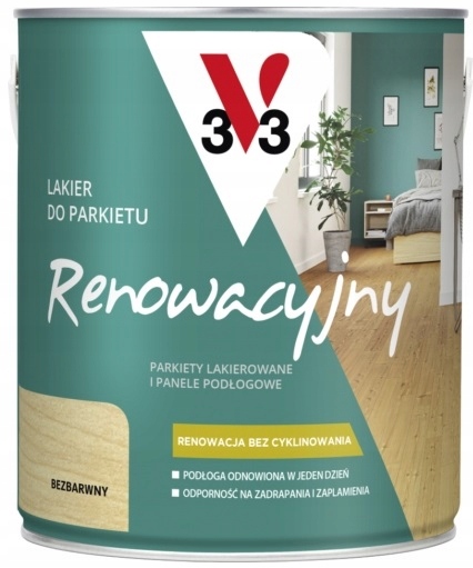 V33 Lakier Do Parkietu Renowacyjny Mat 2.5L