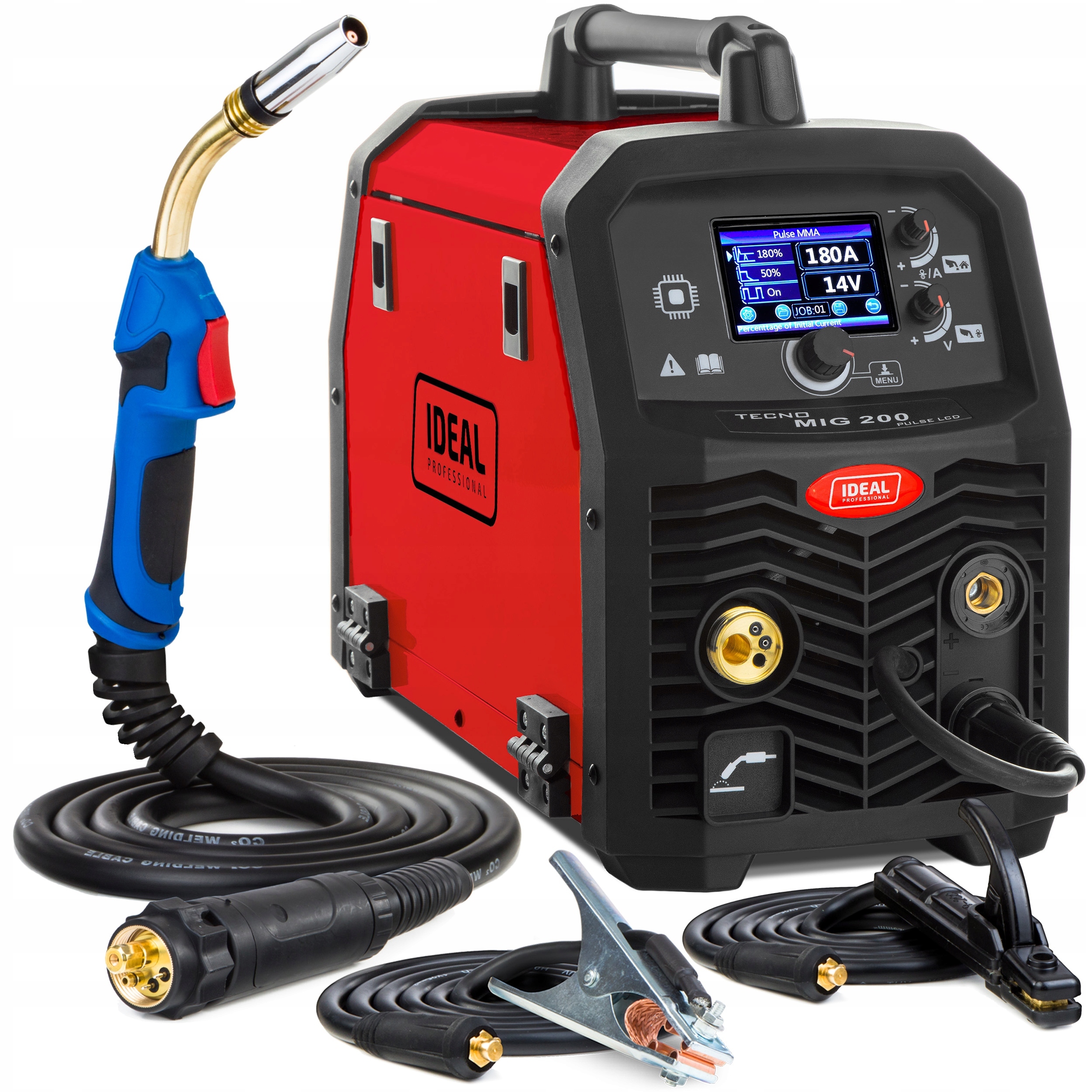 Svařovací Stroj Migomat Ideal Tecno Mig 200 Pulse Mma Tig Synergie Alu 200A 230V