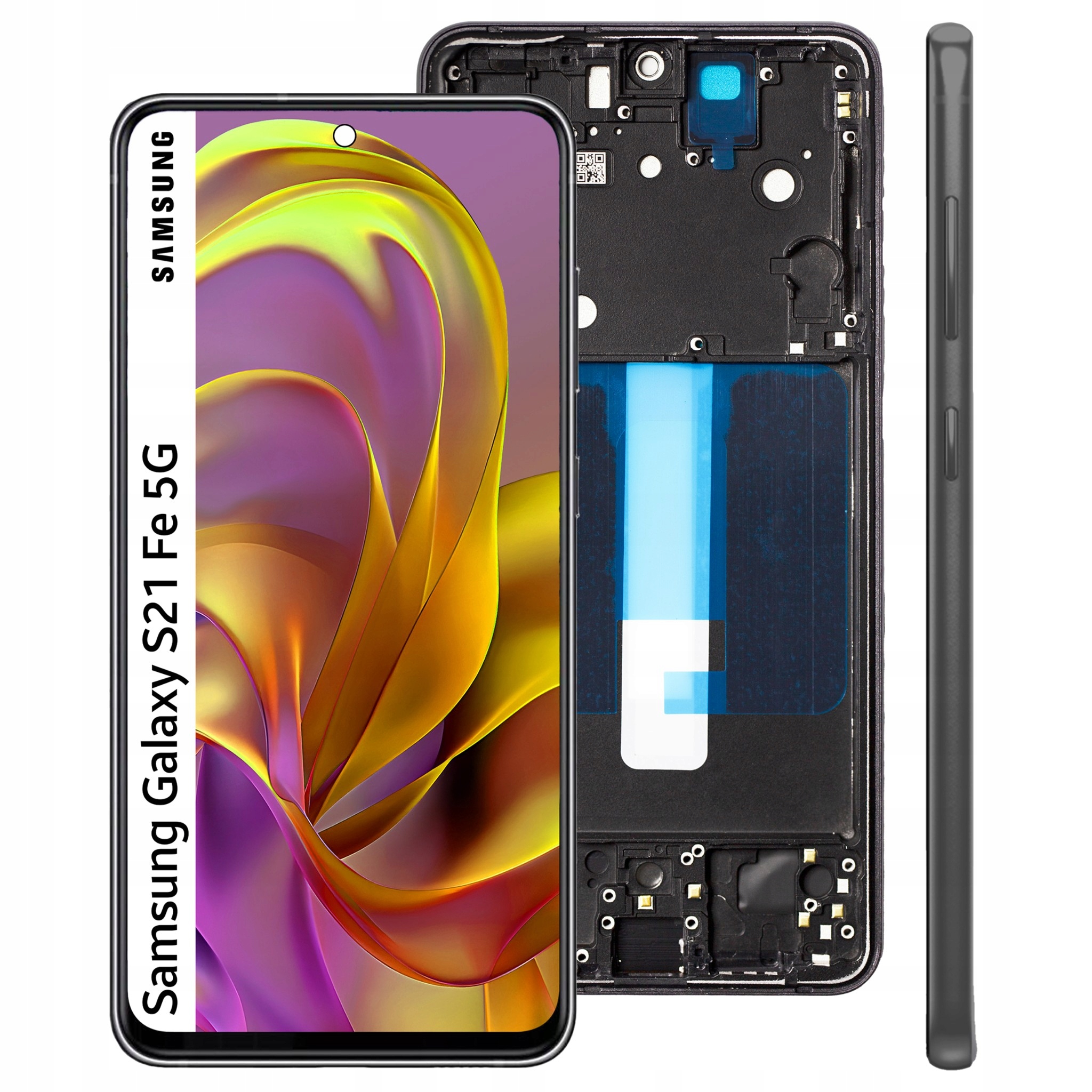 Displej pro Samsung Galaxy S21 Fe 5G Display LCD panel Rámeček Černý