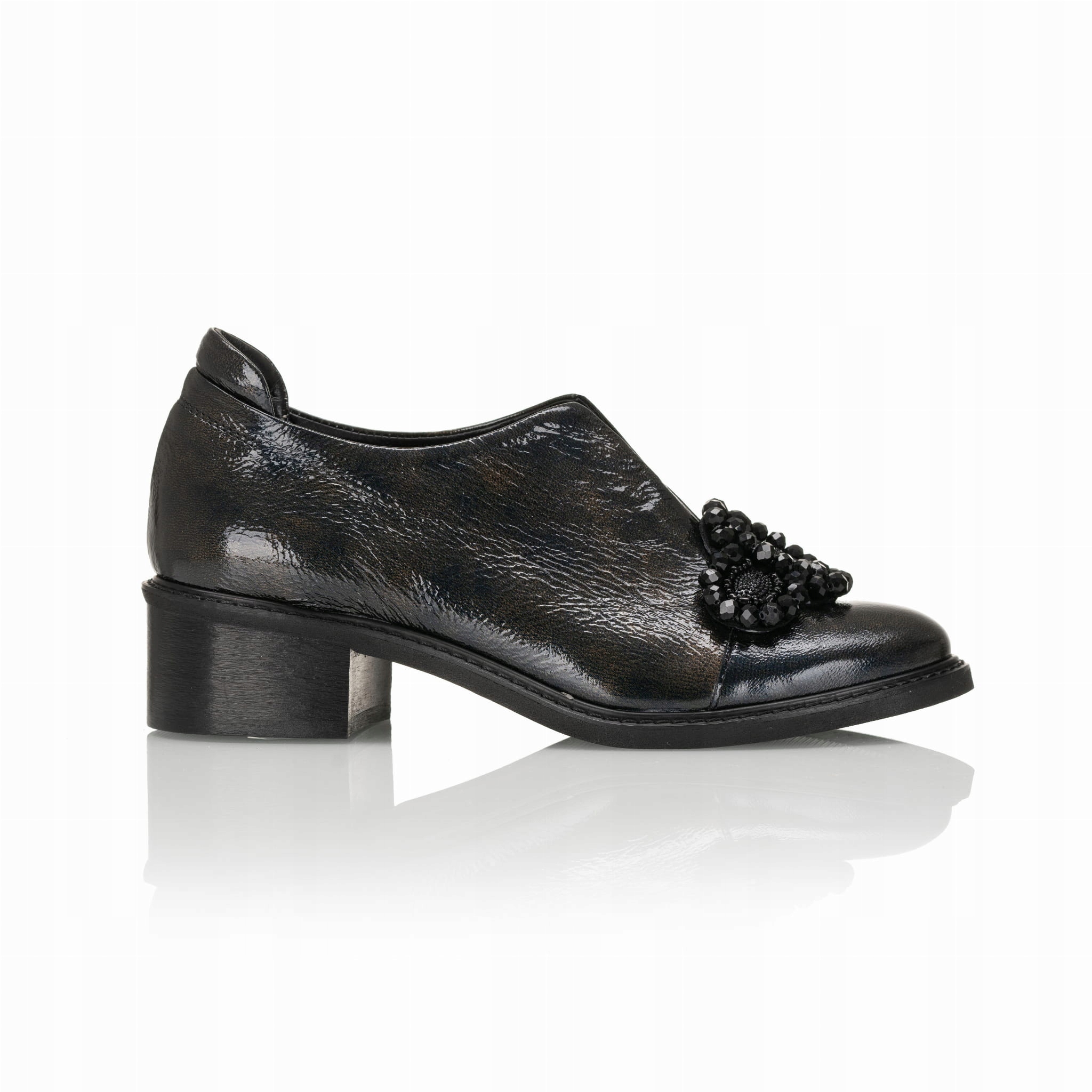 Dámské polobotky 2564 ocelové 39, Ocelová