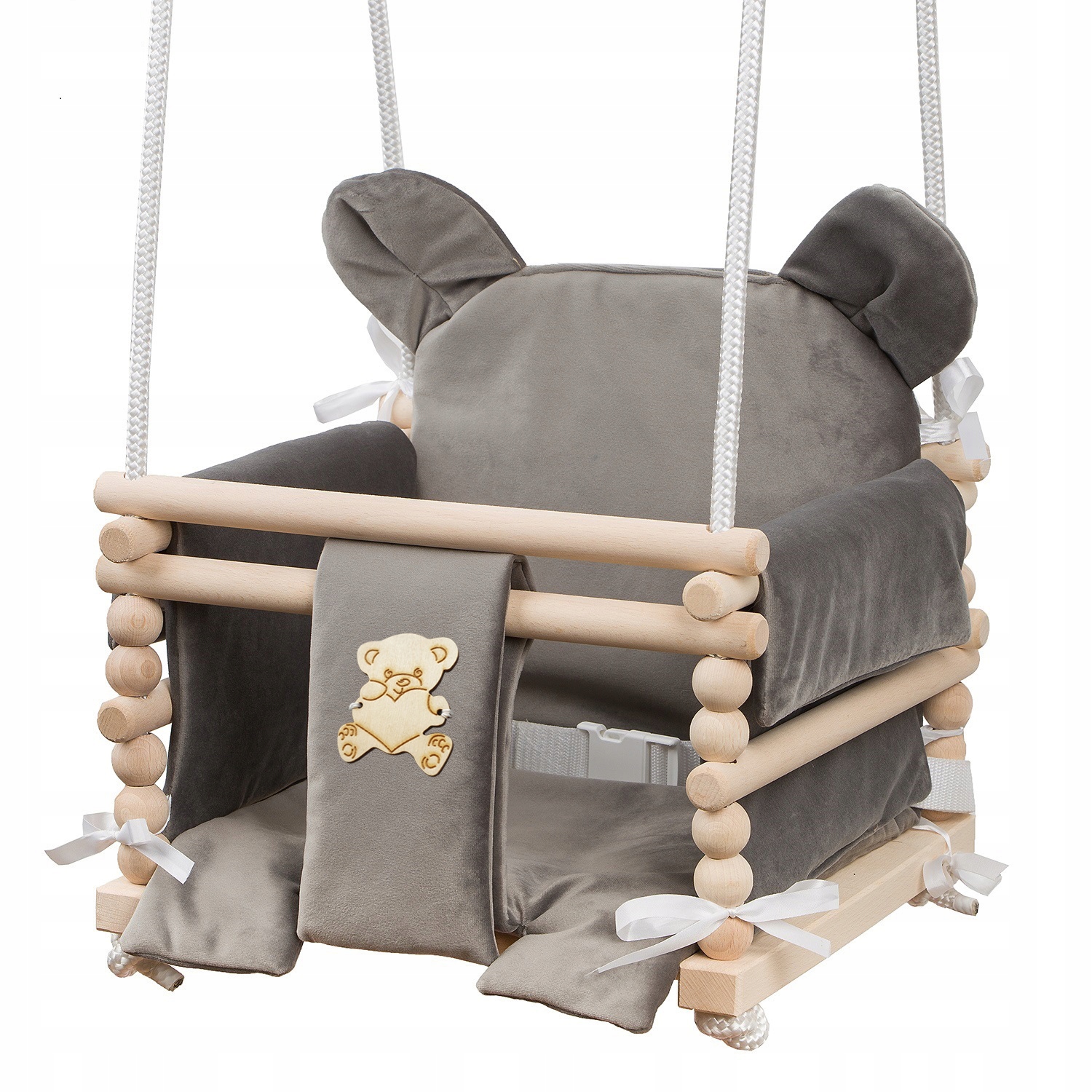 HUŚTAWKA DLA DZIECI DO DOMU I OGRODU TARAS 3W1 MOCNA DREWNIANA podusie miś EAN (GTIN) 4950189303156