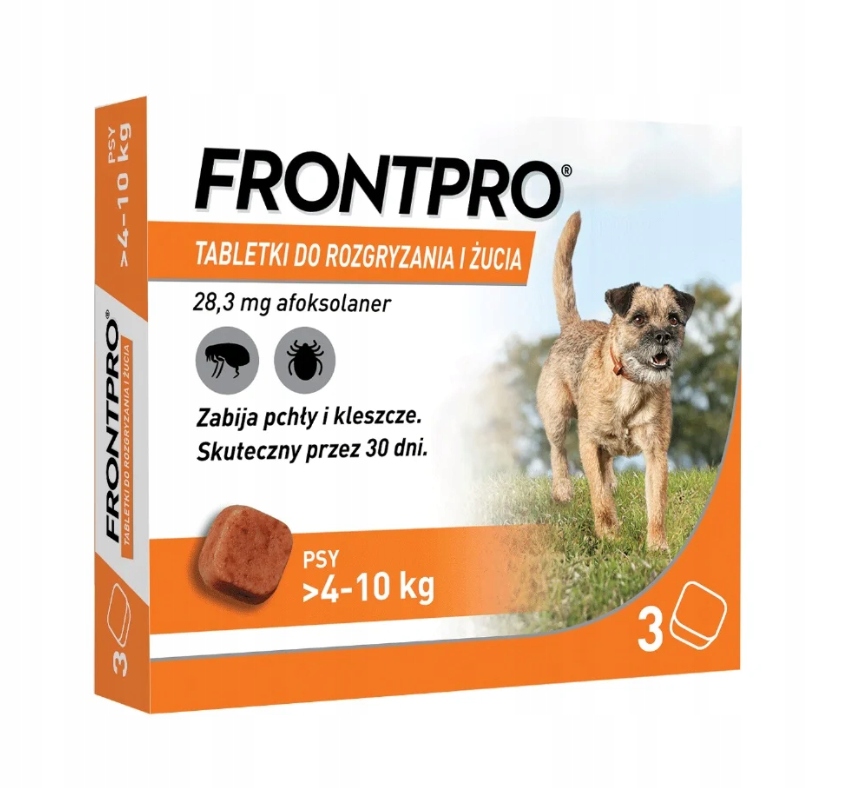 Tabletka na pchły i kleszcze Boehringer Ingelheim Frontpro M 28,3 mg 4-10kg