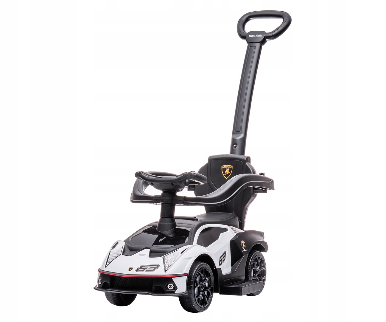 Pojazd z rączką Milly Mally Lamborghini Essenza Sc V12 White 12m+