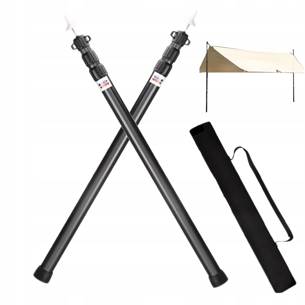 Teleskopické Tyče Stanu Z Hliníku 1 Pár, 95-235 CM