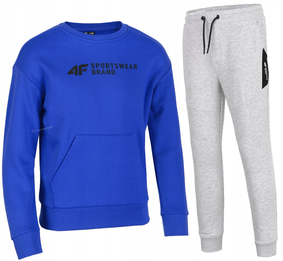 

4F Chłopięcy Dres Komplet Bluza Spodnie 146