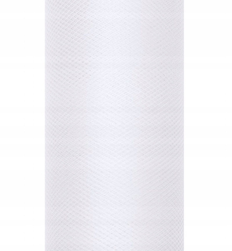 

Tiul Dekoracyjny na rolce 50cm 9m Ślub Biały Akc