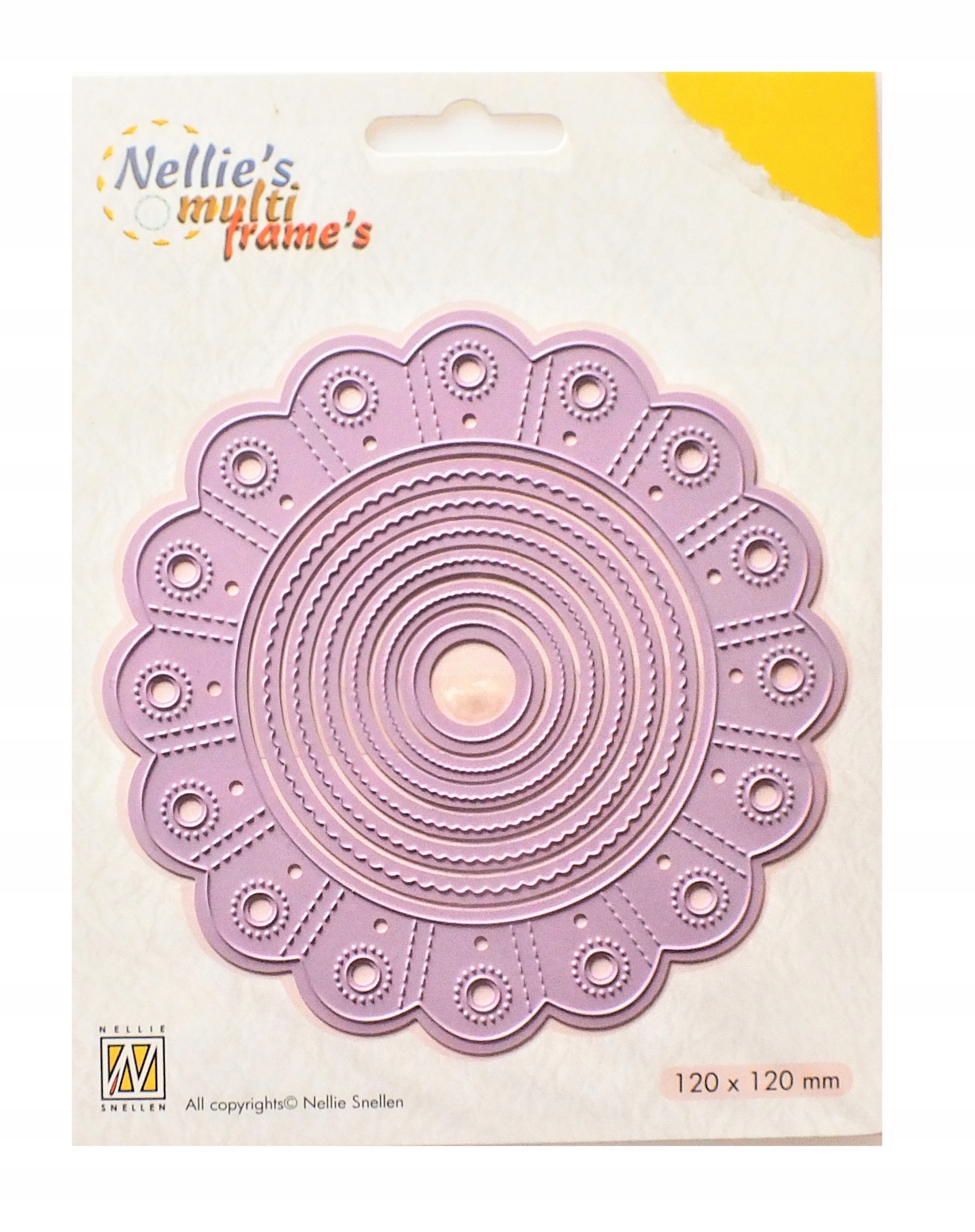 Nellie's zest wykrojników Rosette Round Rozeta