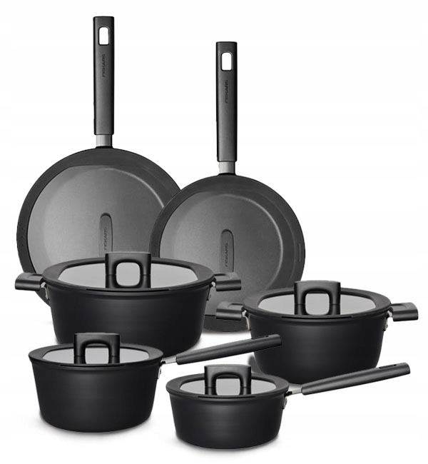 

Fiskars Hard Face Kpl Garnki Patelnie Z Pokrywkami