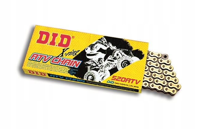Atv X-Krúžková reťaz DID Chain 520ATV2 1920 článkov Zlatá/Čierna 2H506540