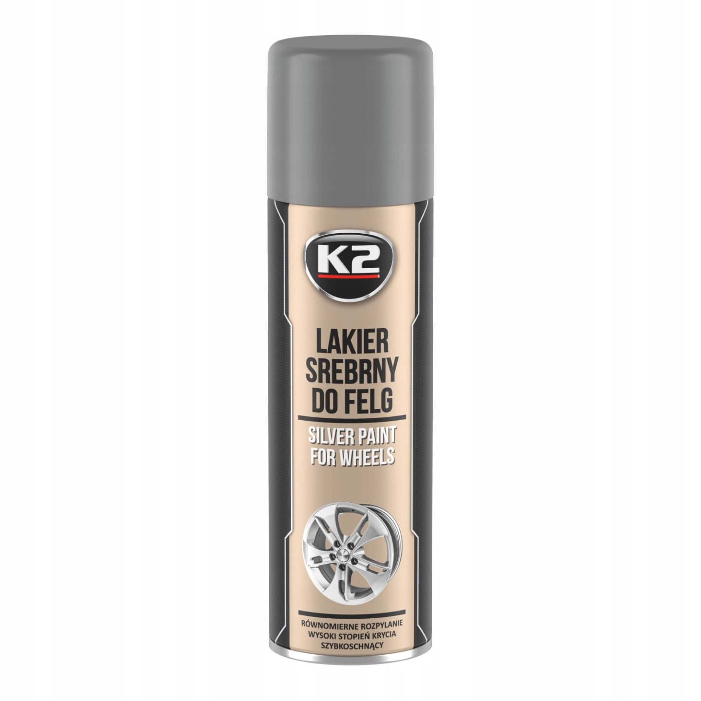 

Lakier akrylowy do felg srebrny K2 L332 500ml