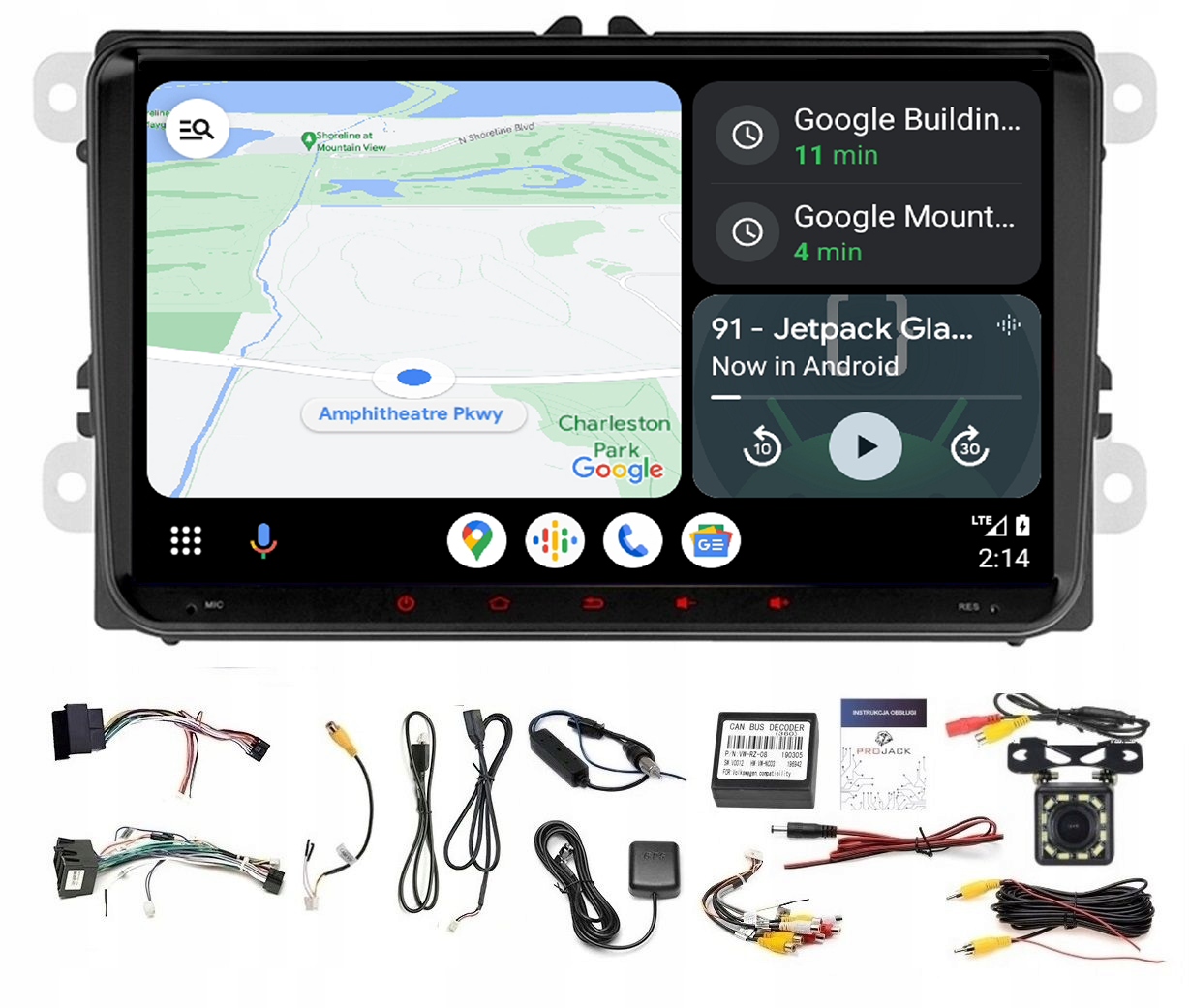 Rádio Navigácia Gps Android Seat Altea 2004-2015 Usb Wifi Bt Carplay 2/64 Gb