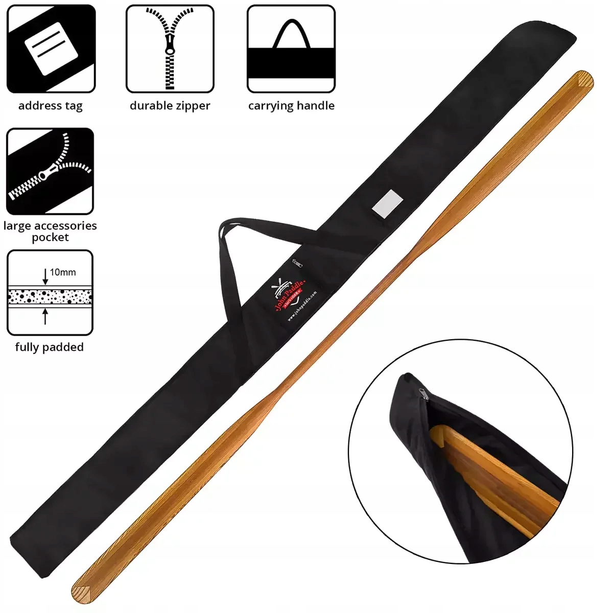 Grónské pádlo John Paddle Cedrové rovné s potahem 220 cm