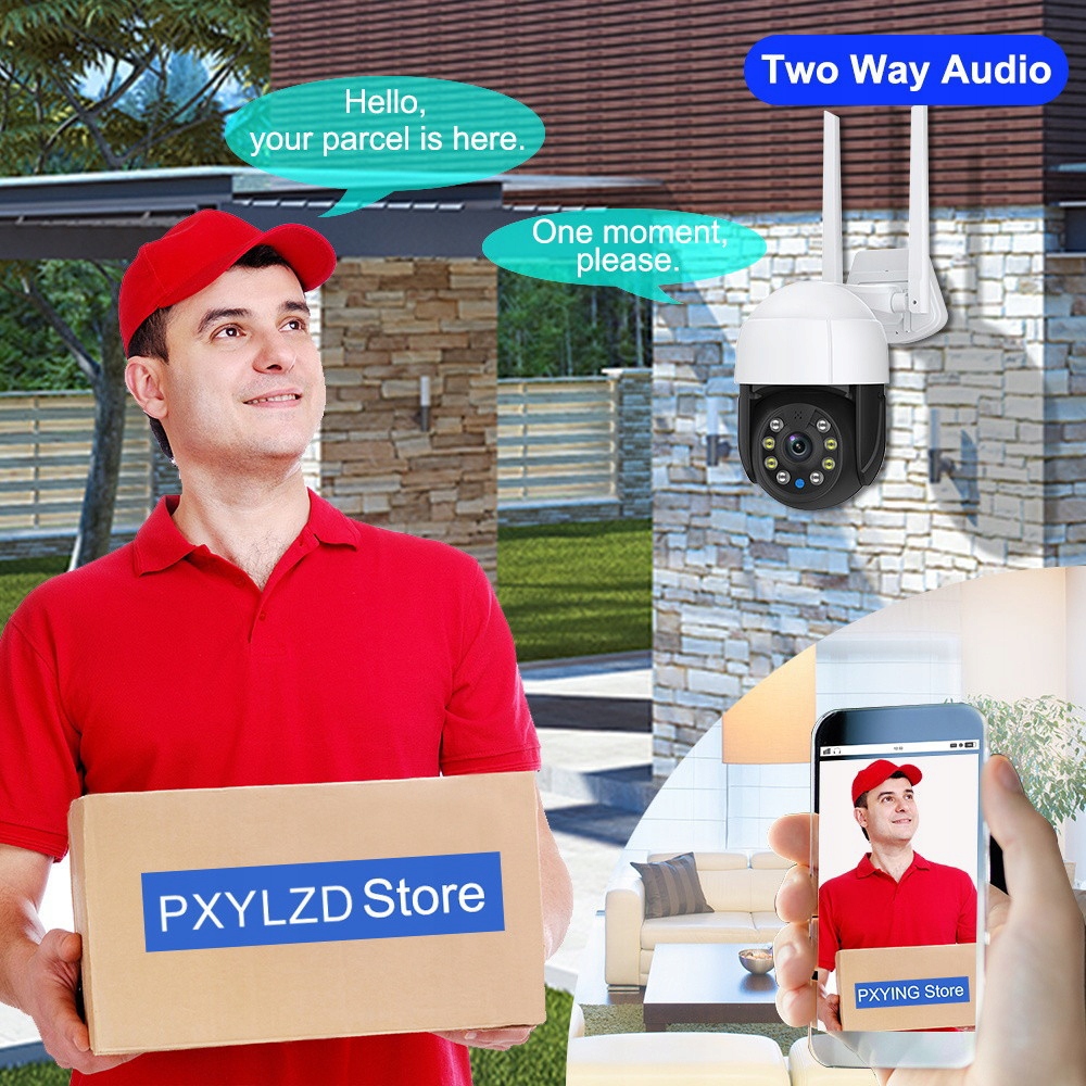 OBROTOWA KAMERA ZEWNĘTRZNA IP WIFI 4X ZOOM 5MPx 2K Kod producenta 77a6444X ZOOM 5MPx 2K