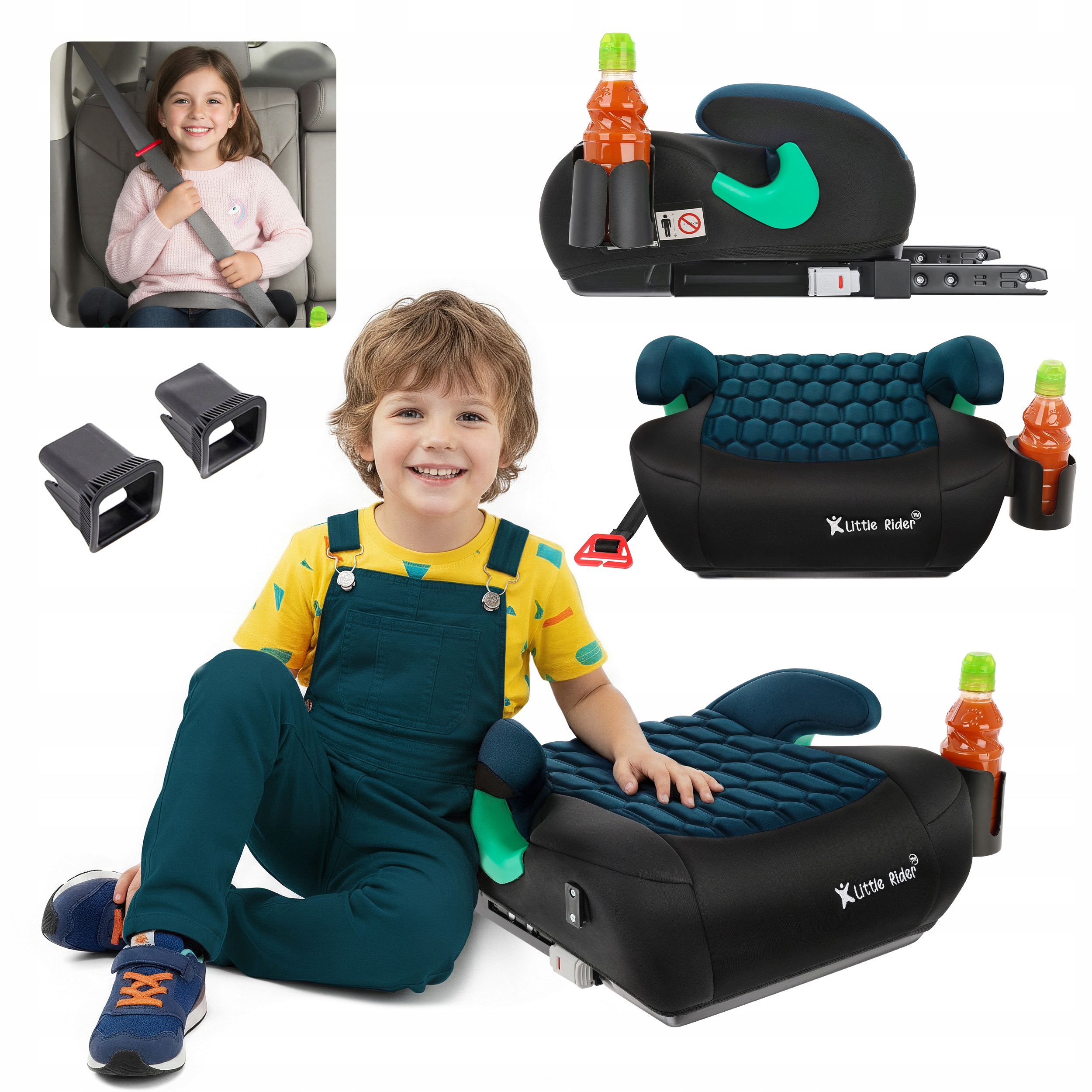 Fotelik Samochodowy Morski Podkładka Siedzisko Z Isofix R129 125-150 CM