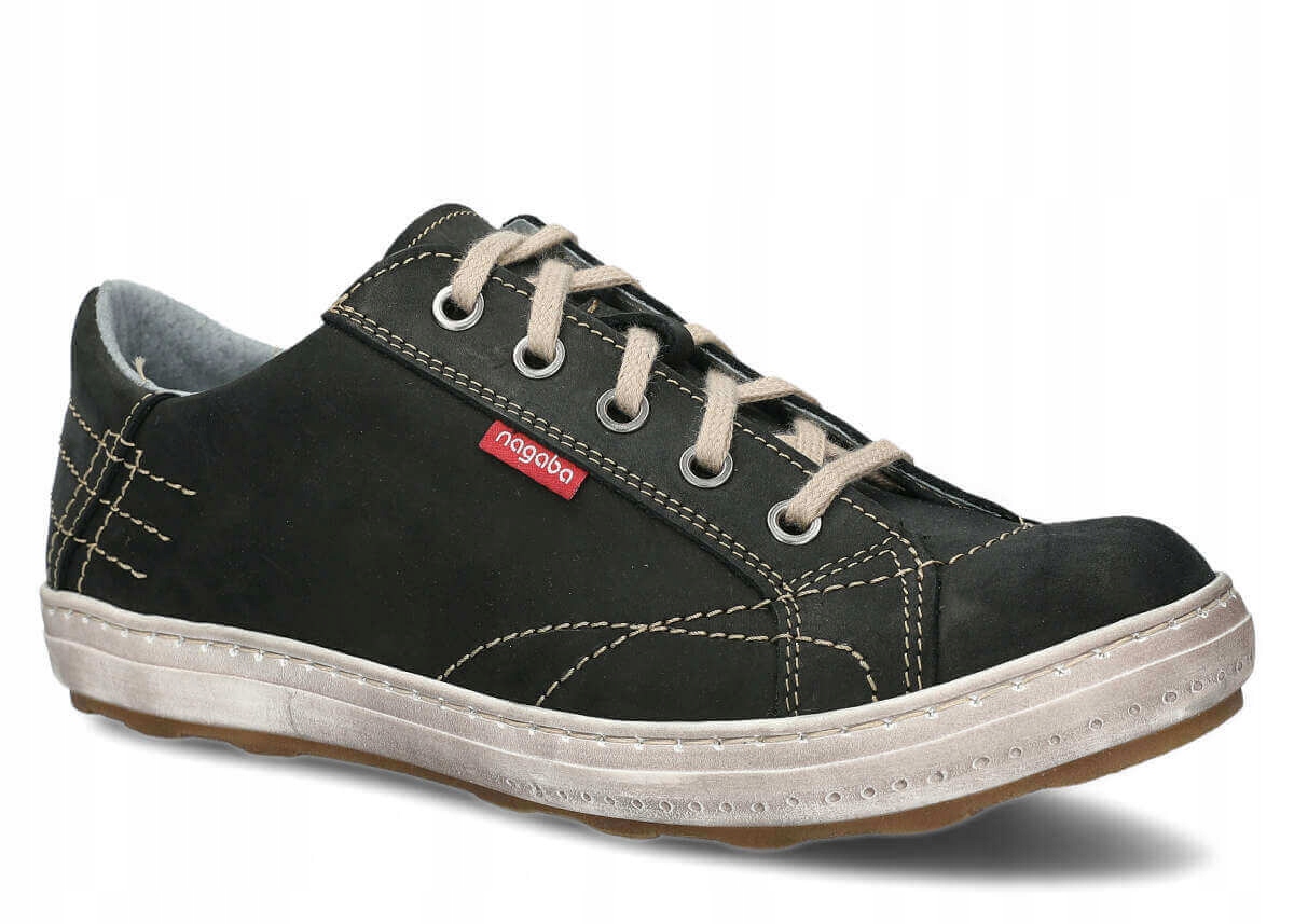 Nagaba 410 Černá Crazy Pánská Polobotka Velikost 44