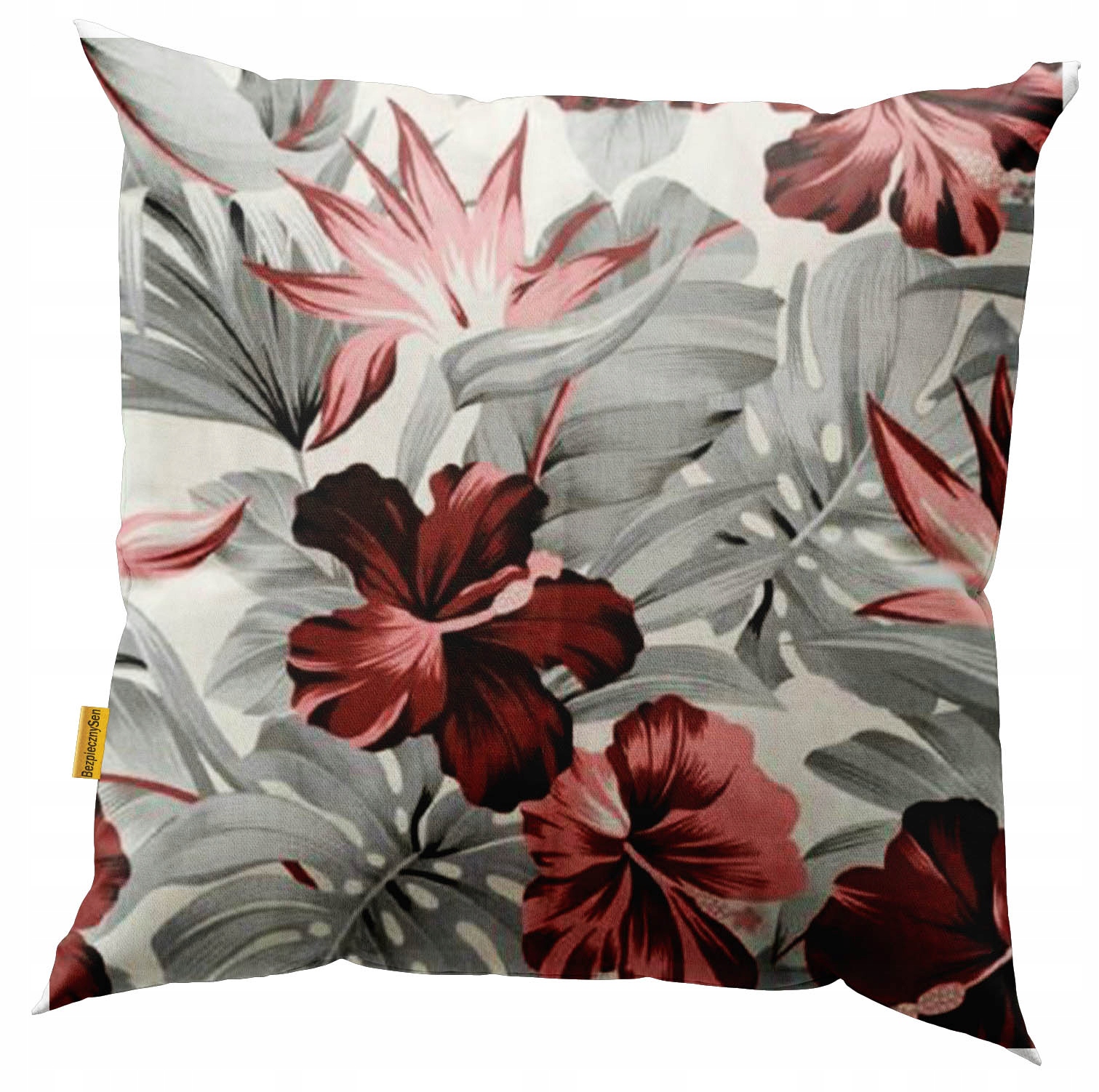 

Poszewka na poduszkę jasiek 40x40 cm . Liście.