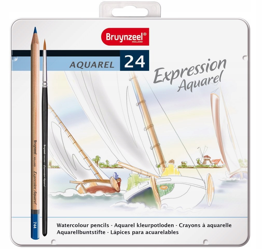 Pastelky akvarelové Bruynzeel Expression sada 24 barev