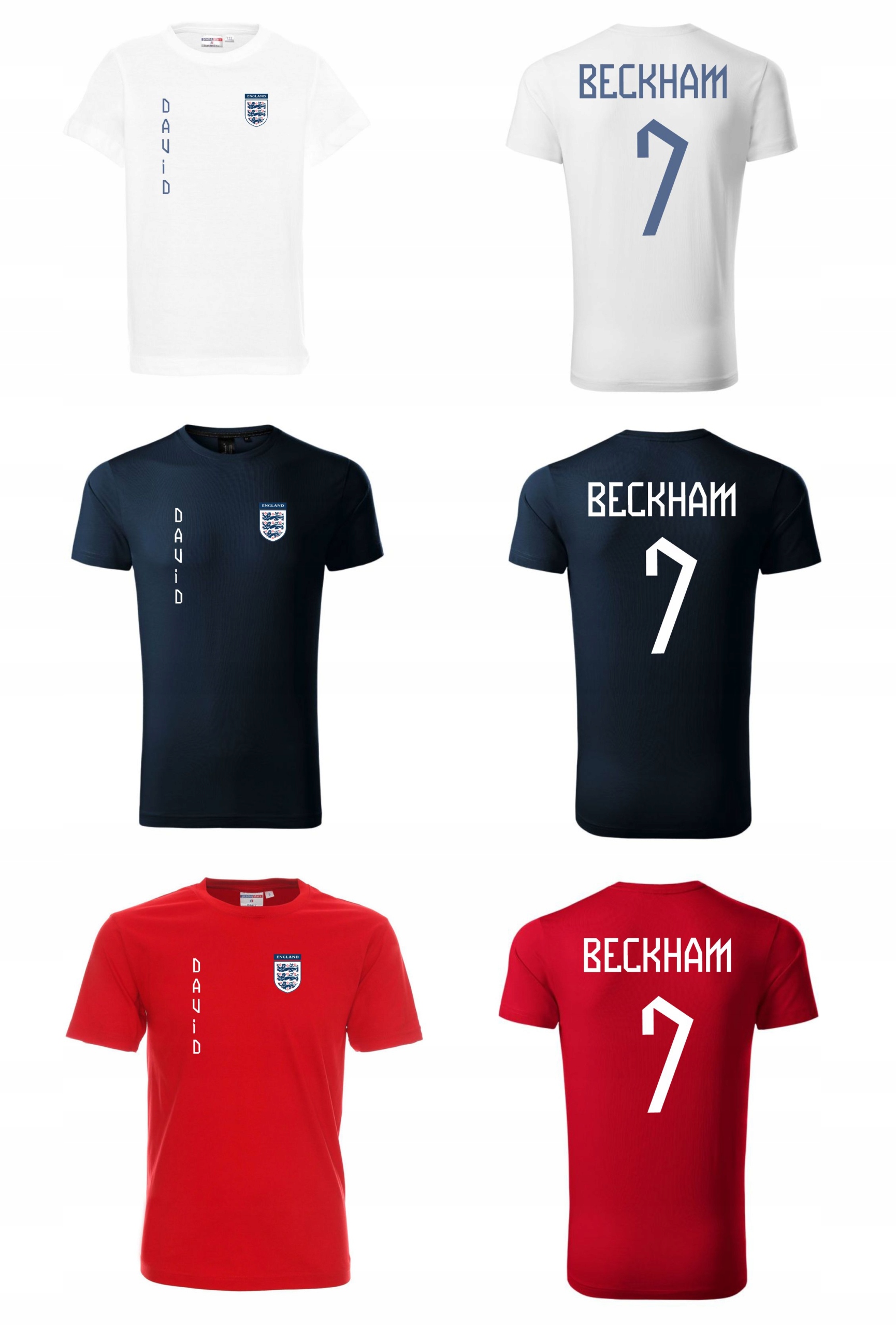 Koszulka Anglia DAVID BECKHAM 7 jr