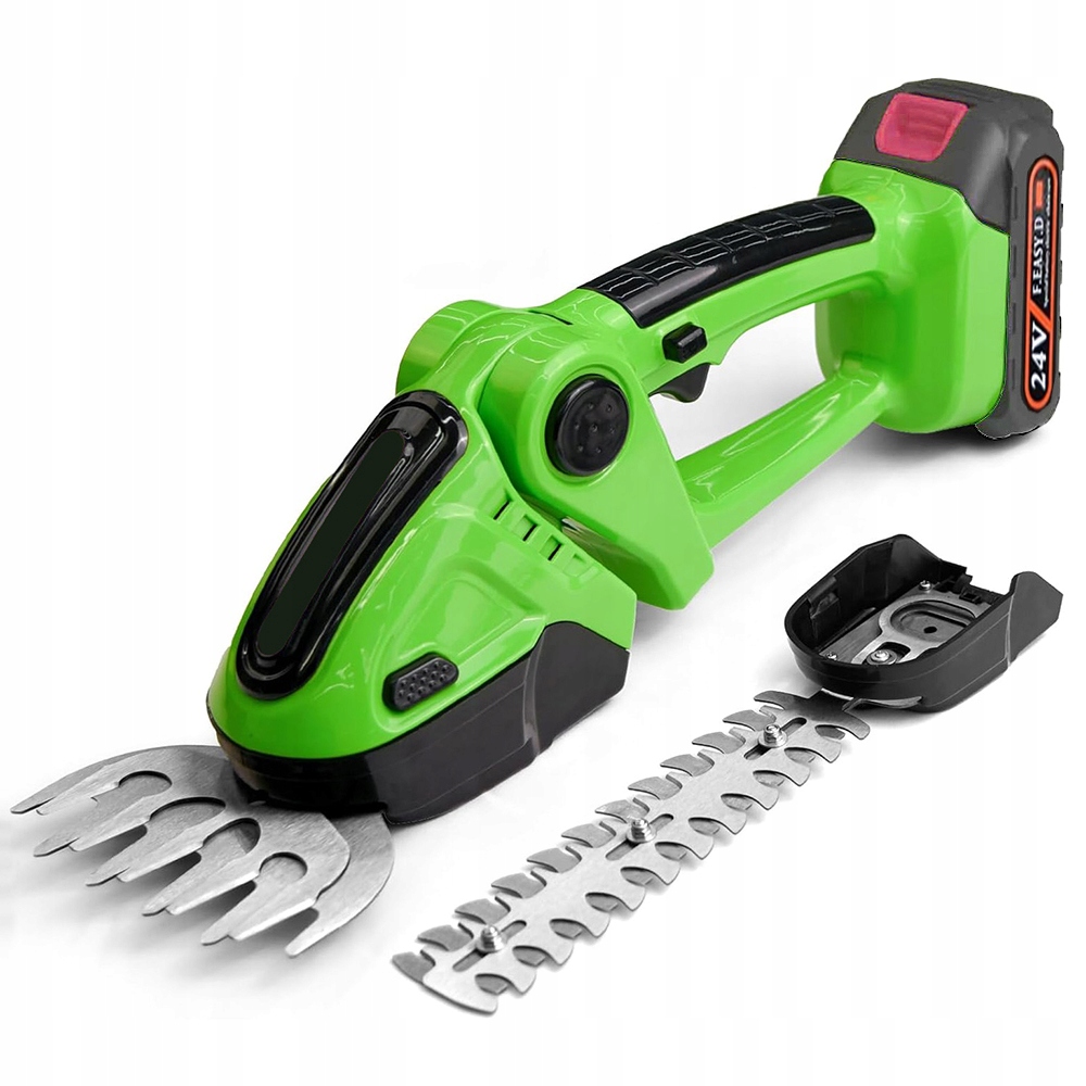 2V1 Akumulátorové Nůžky Na Živý Plot 24V Silné 1.5 Ah