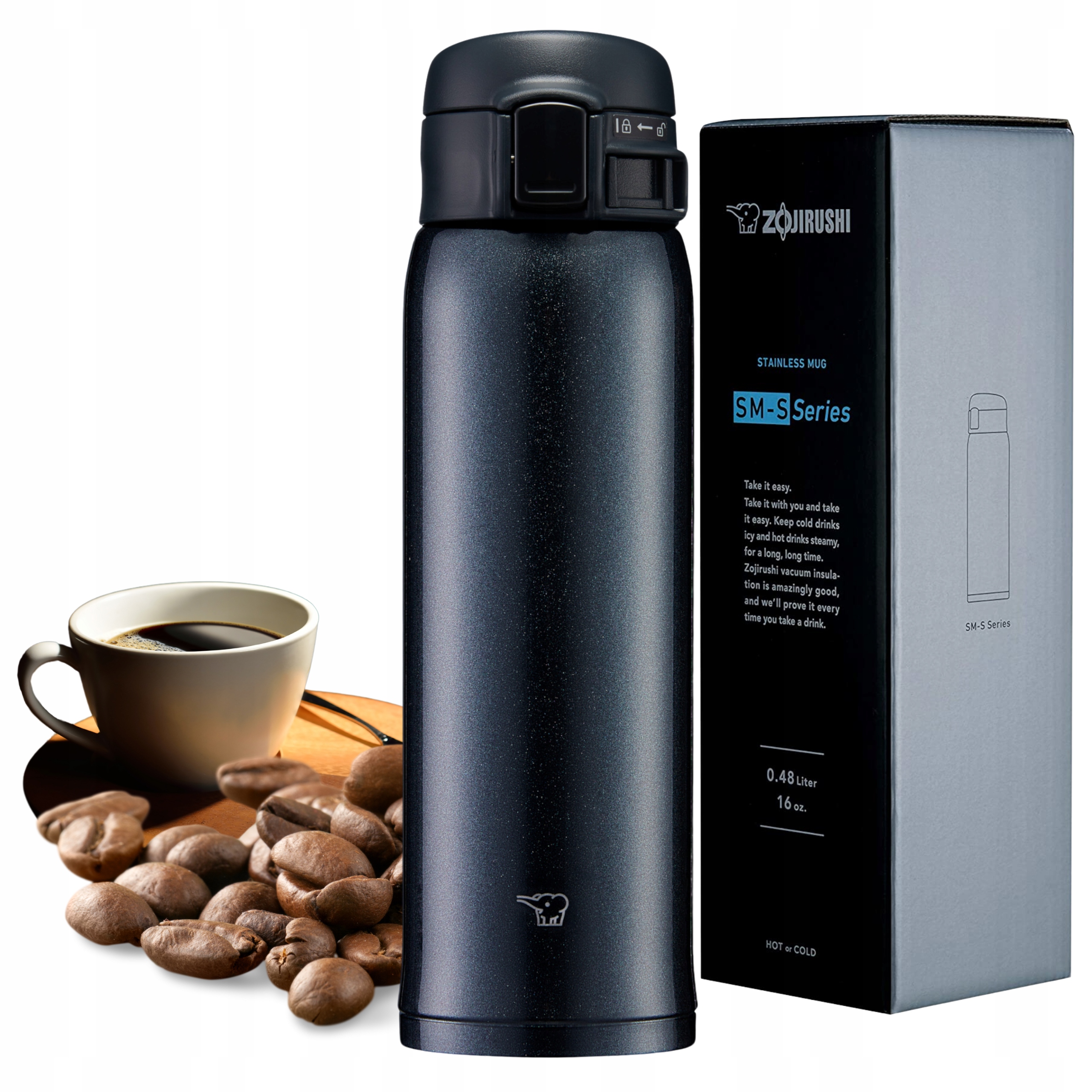 Termohrnek Zojirushi 480 ml na horké nápoje vzduchotěsný SM-SR48E-BC