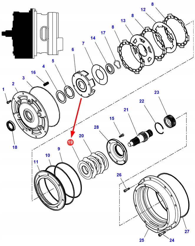 3616745M1 Tarcza cierna Numer katalogowy części MF3616745M1