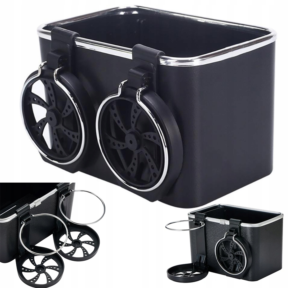 SAMOCHODOWY UCHWYT NA KUBKI CHUSTECZKI DO AUTA KUBEK PRZEGRÓDKI ORGANIZER