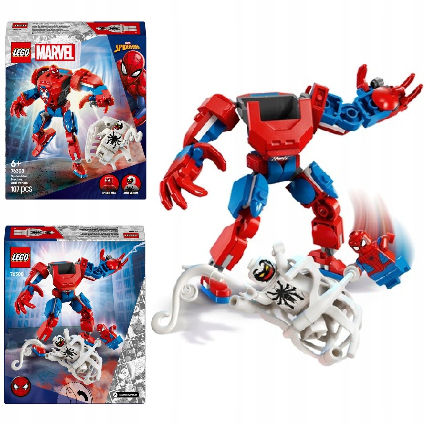 LEGO MARVEL 76308 MECH SPIDER-MANA KONTRA ANTI-VENOM + KATALOG W WERSJI PDF