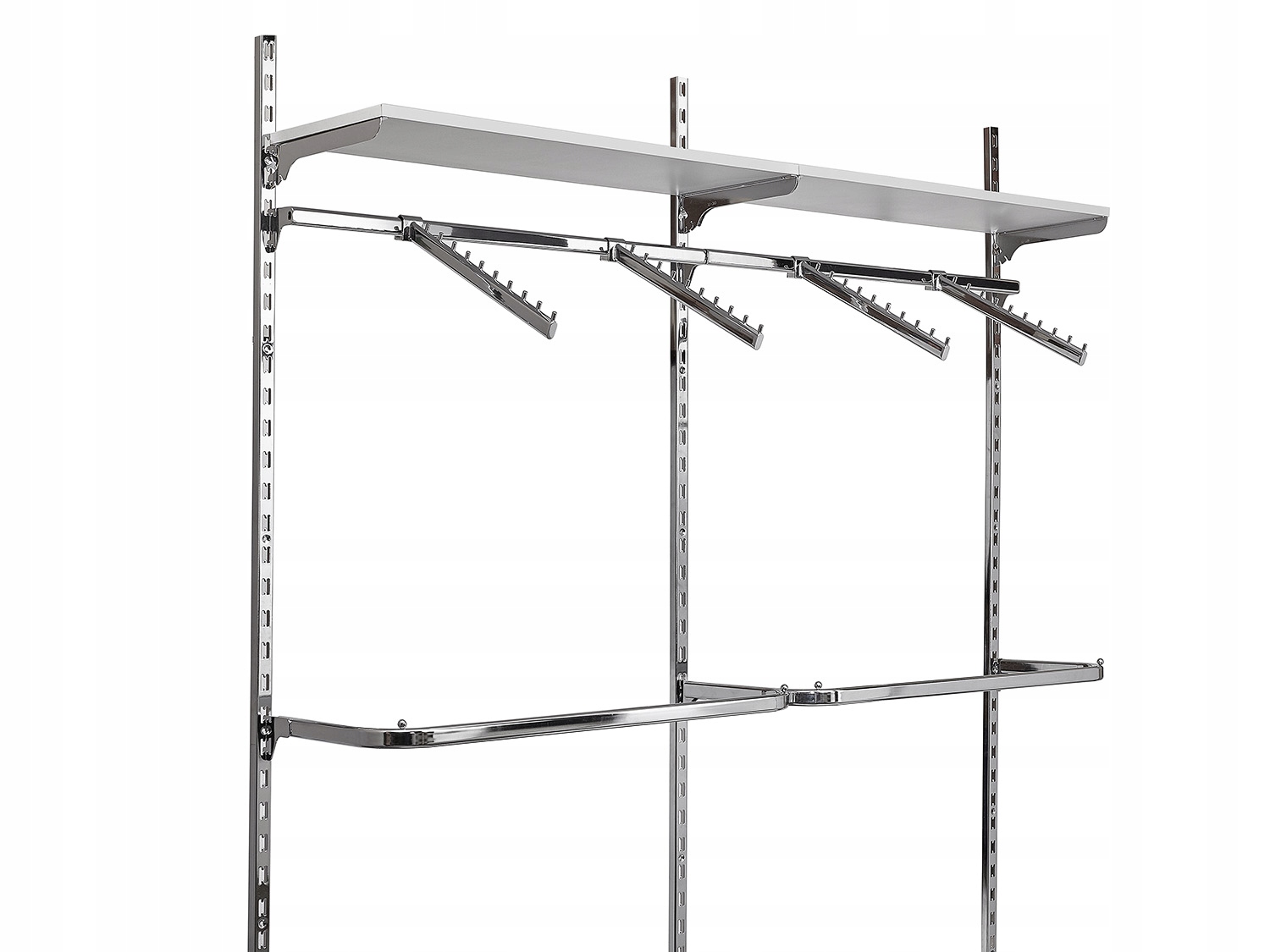 GARDEROBA DWUMODUŁOWA Best-line 200x240 CHROM