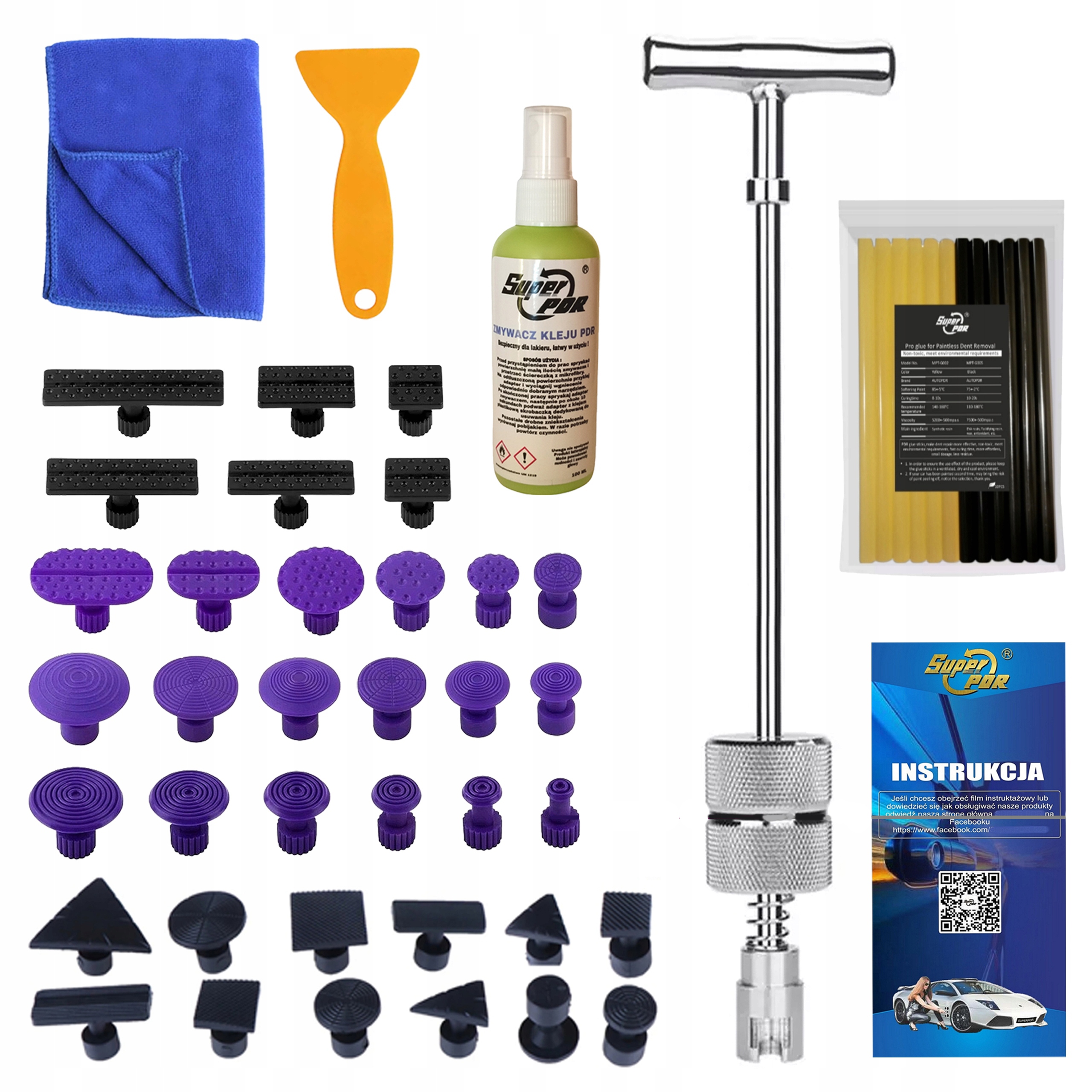 Setrvačné kladivo pdr pro odstraňování promáčklin karoserie automobilů po krupobití