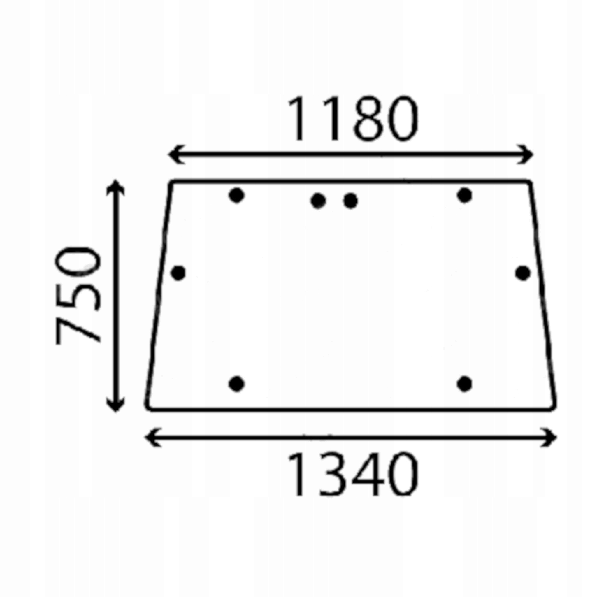Landini sklo přední 3540848M1 (3100)