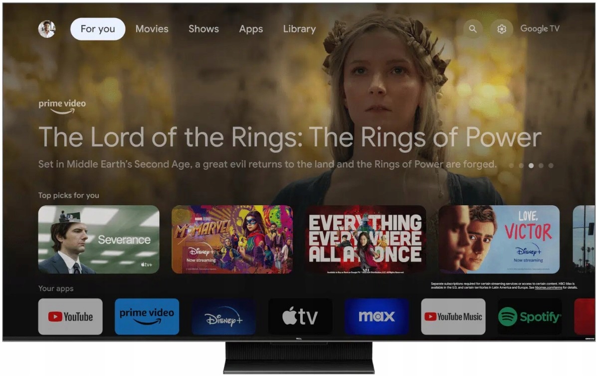 Telewizor TCL 55C801 55" MINILED 4K HDR 144Hz Google TV HDR10 Dolby Vision Typ telewizora LED