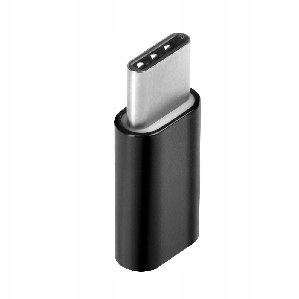 Adapter Micro Usb (żeński) do Typ C (męski) [PA30] czarny
