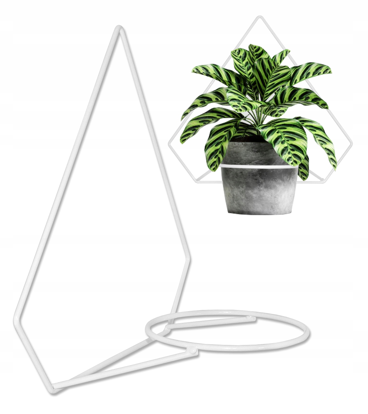 

Kwietnik Ścienny Metalowy 37/41cm Biały