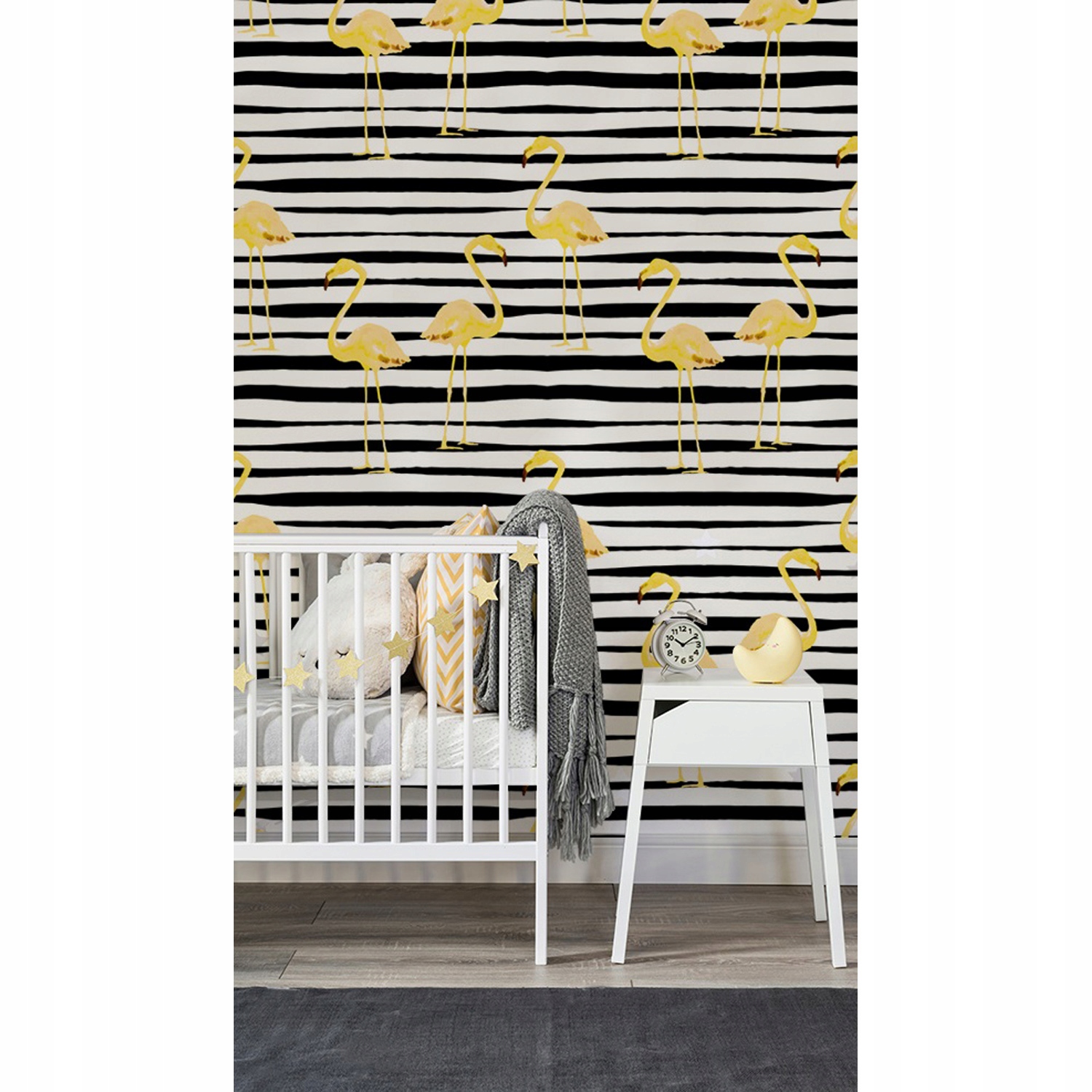 

Foto tapeta samoprzylepna Złote flamingi 290x290cm