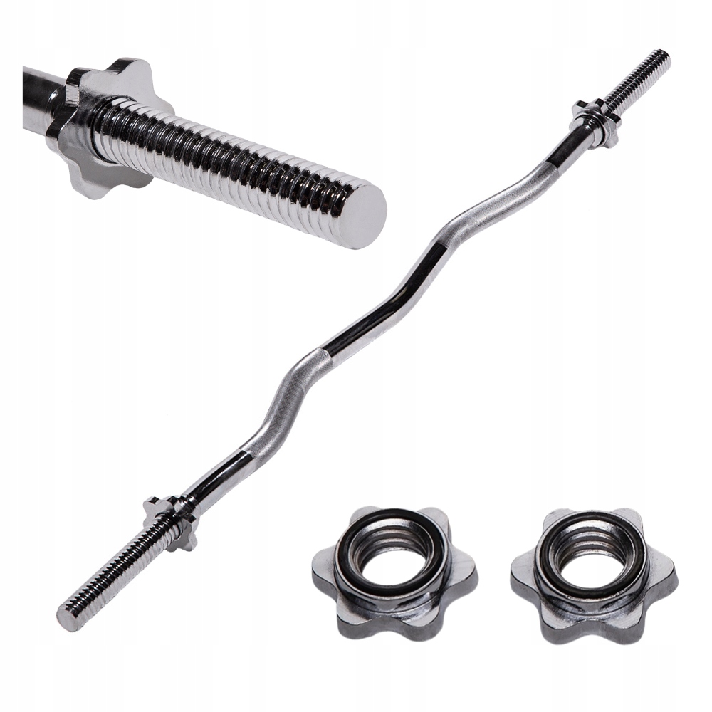 Osa Lehce zlomený Ocelový Chromovaný S Závitem Tyč 120 cm Svorky Hms