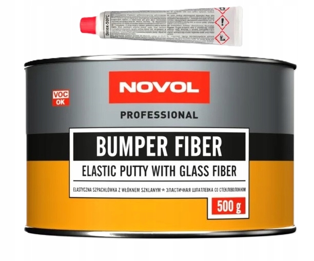 Novol Bumper Fiber Szpachlówka na tworzywa sztuczne z włóknem 0,5Kg