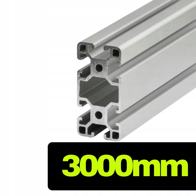 Konstrukční hliníkový profil T-slot 40x80 [8] stříbrný 300 cm