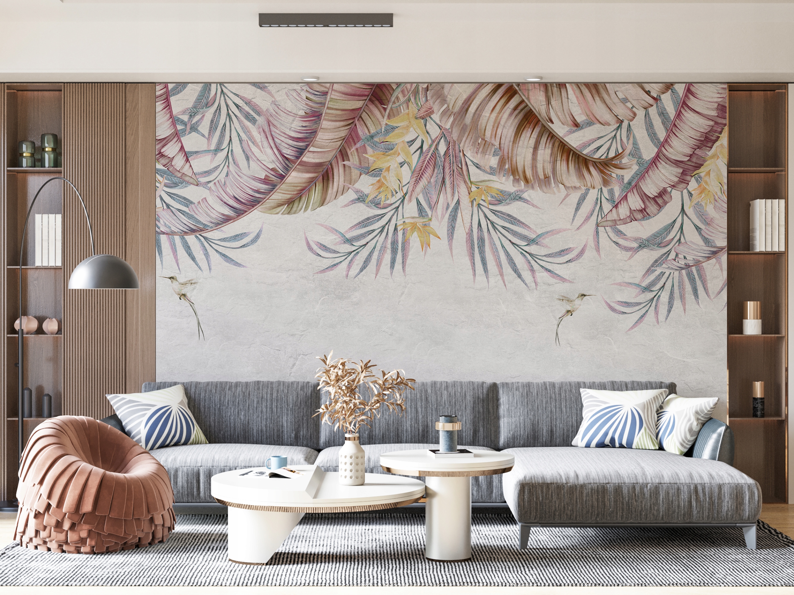 Fototapeta Malované listy 200x250 flizelina 230 g